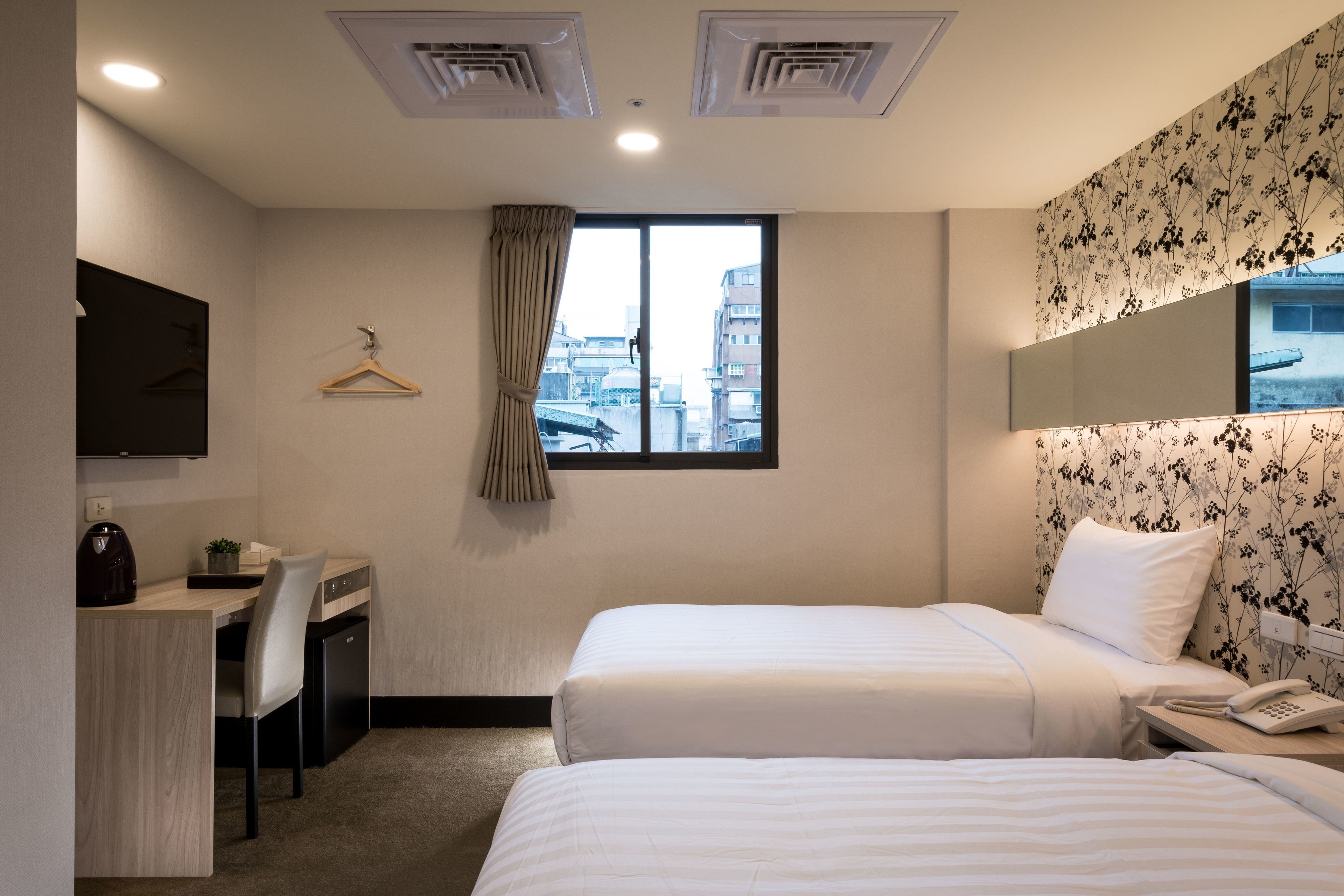 business twin room | desk, blackout curtains, cots/infant beds, rollaway beds