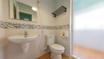 Deluxe Quadruple Room, Balcony, City View | Bathroom | Shower, hydromassage showerhead, free toiletries, hair dryer