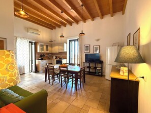 Interior - Typical house with terrazzo overhanging seen sea (Monopoli)