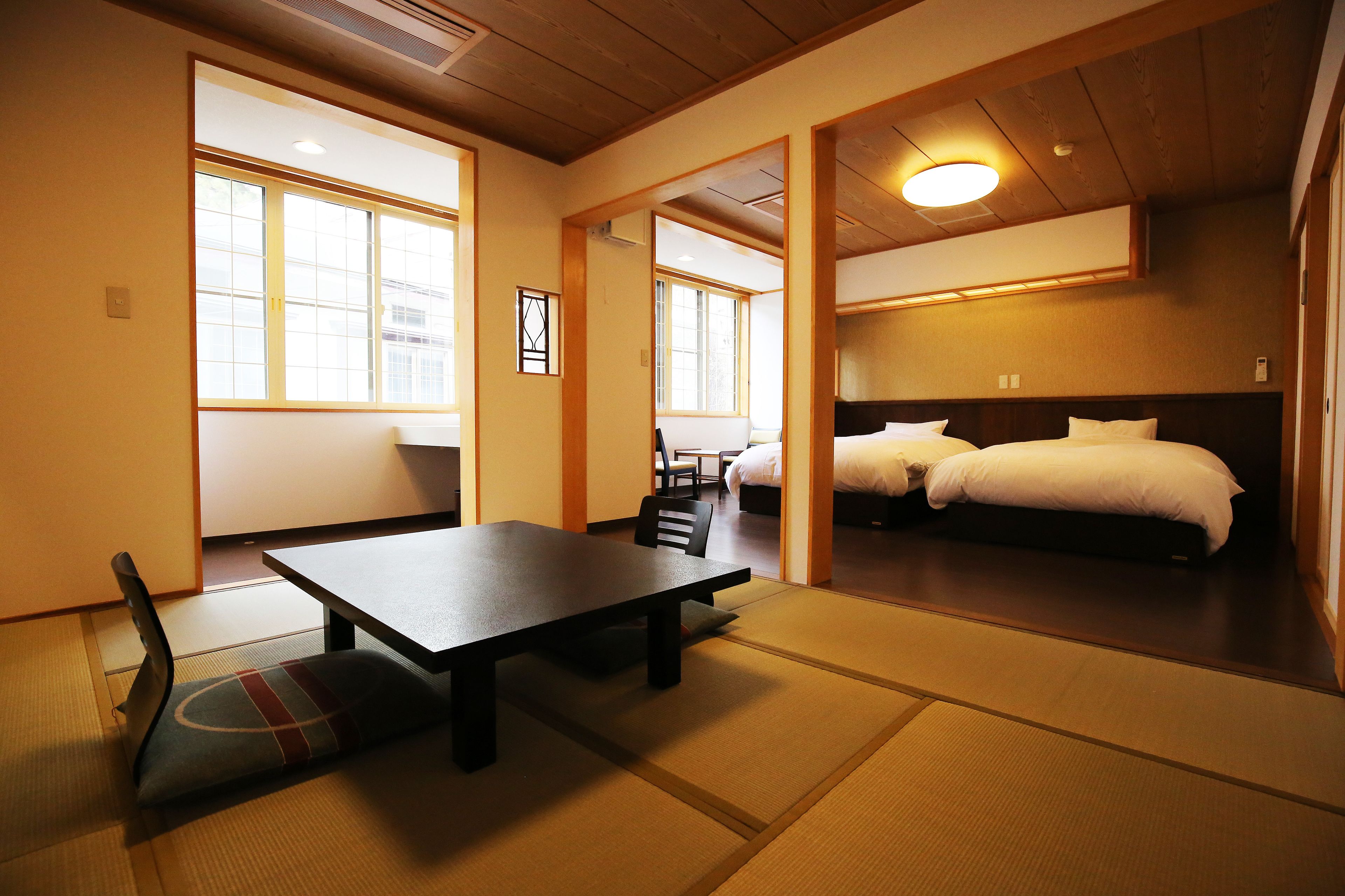 Japanese Western Style Family Room for 2 Guests with Private Toilet, Shared Bathroom, Non Smoking | In-room safe, free WiFi, bed sheets