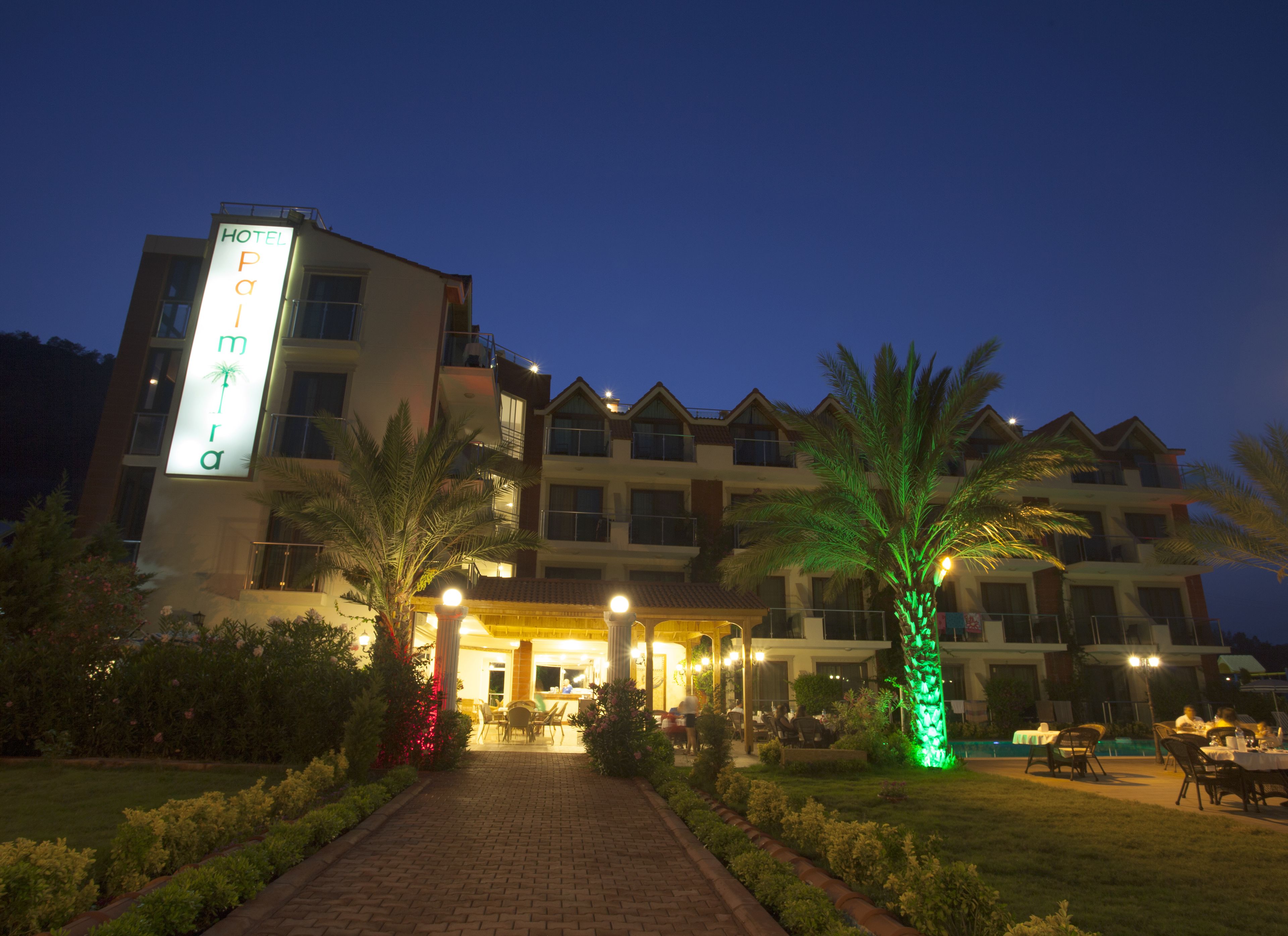 front of property – evening/night