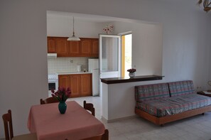 Family House, 1 Bedroom | Living area | Flat-screen TV - Dream Villas (Karpathos)