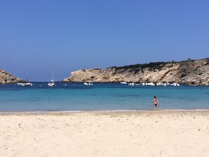 En la playa 