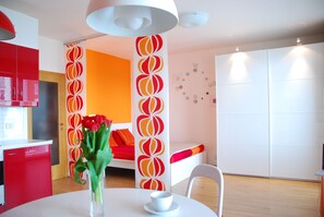 Studio, Balcony (Orange) | Desk, soundproofing, iron/ironing board, free WiFi - A nice place to stay (Prague)