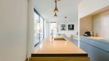 複式房屋, 露台 (6th floor) | 私人廚房 | 大型冰箱、微波爐、烤箱、爐台