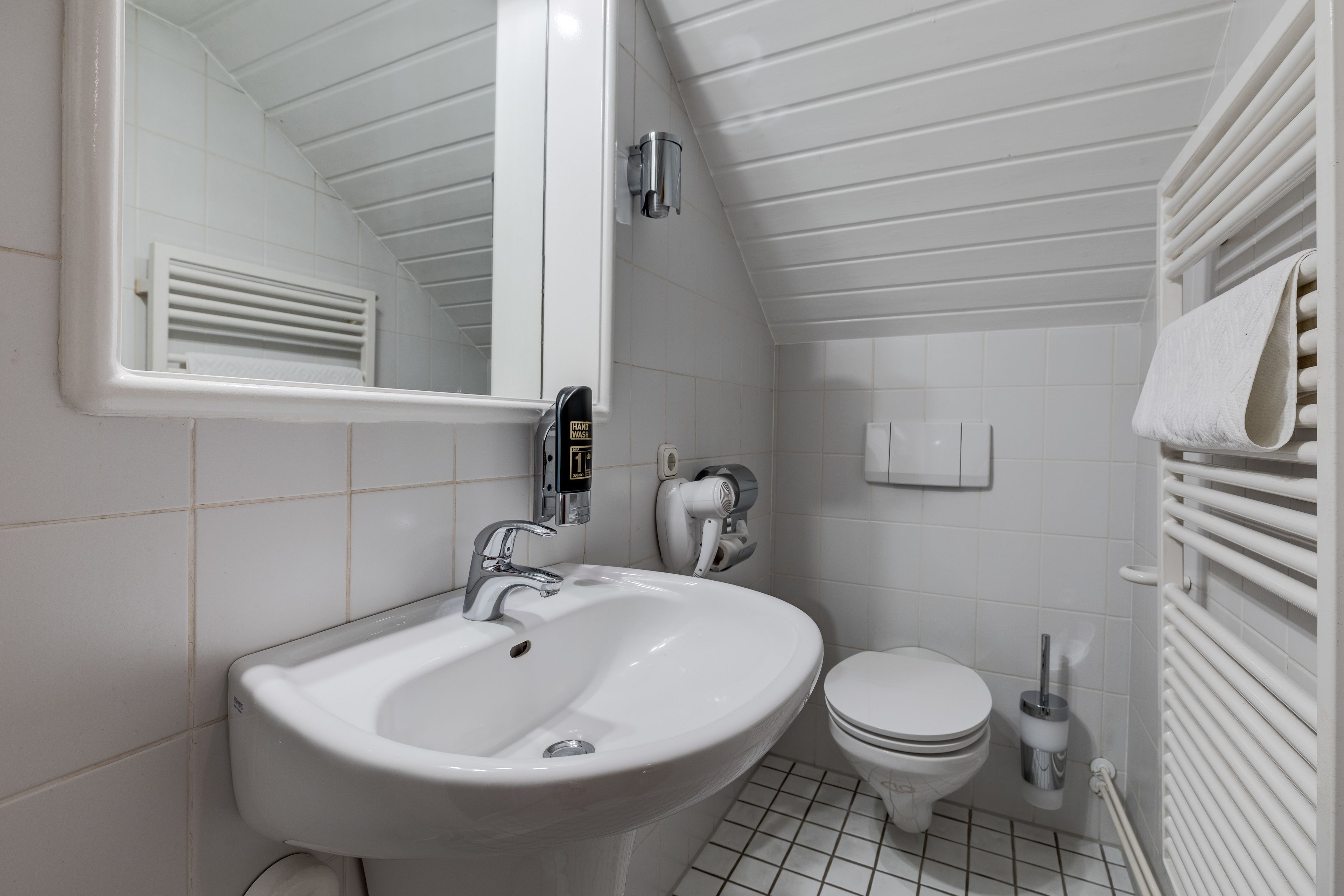 free toiletries, hair dryer, dressing gowns, towels