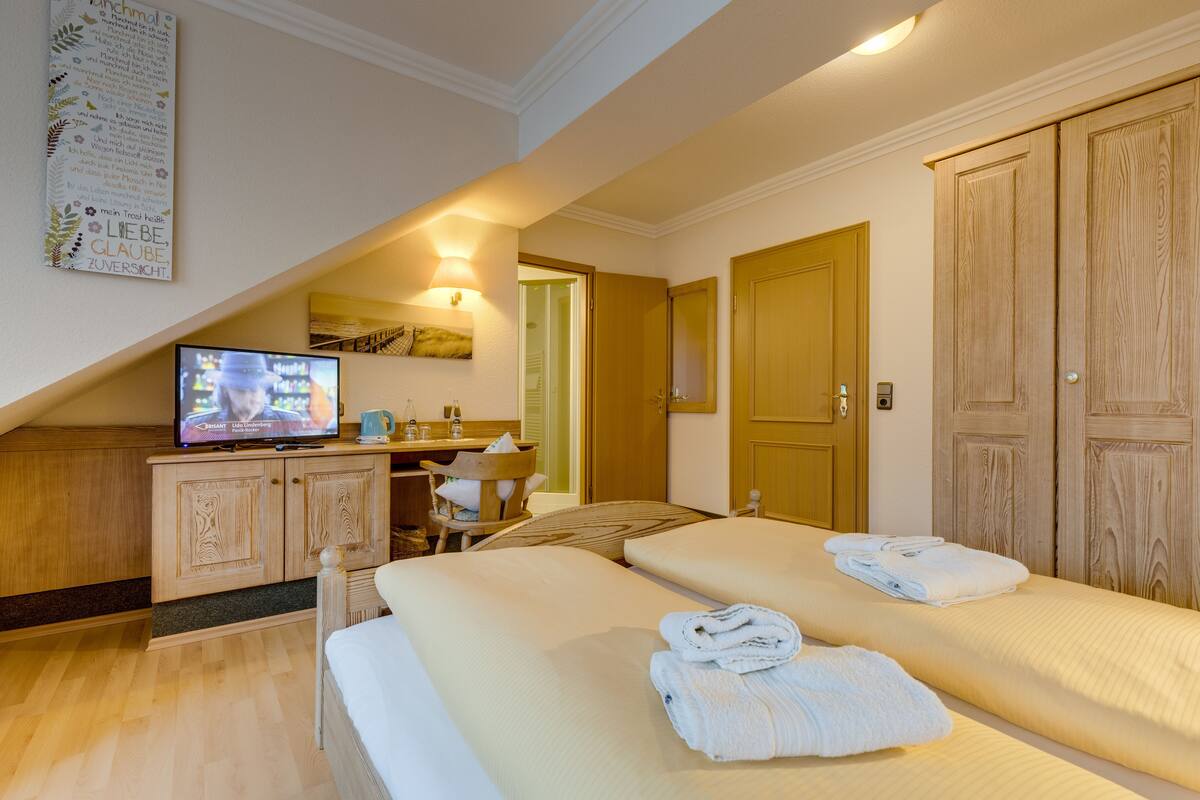 Habitación doble | Ropa de cama hipoalergénica y minibar