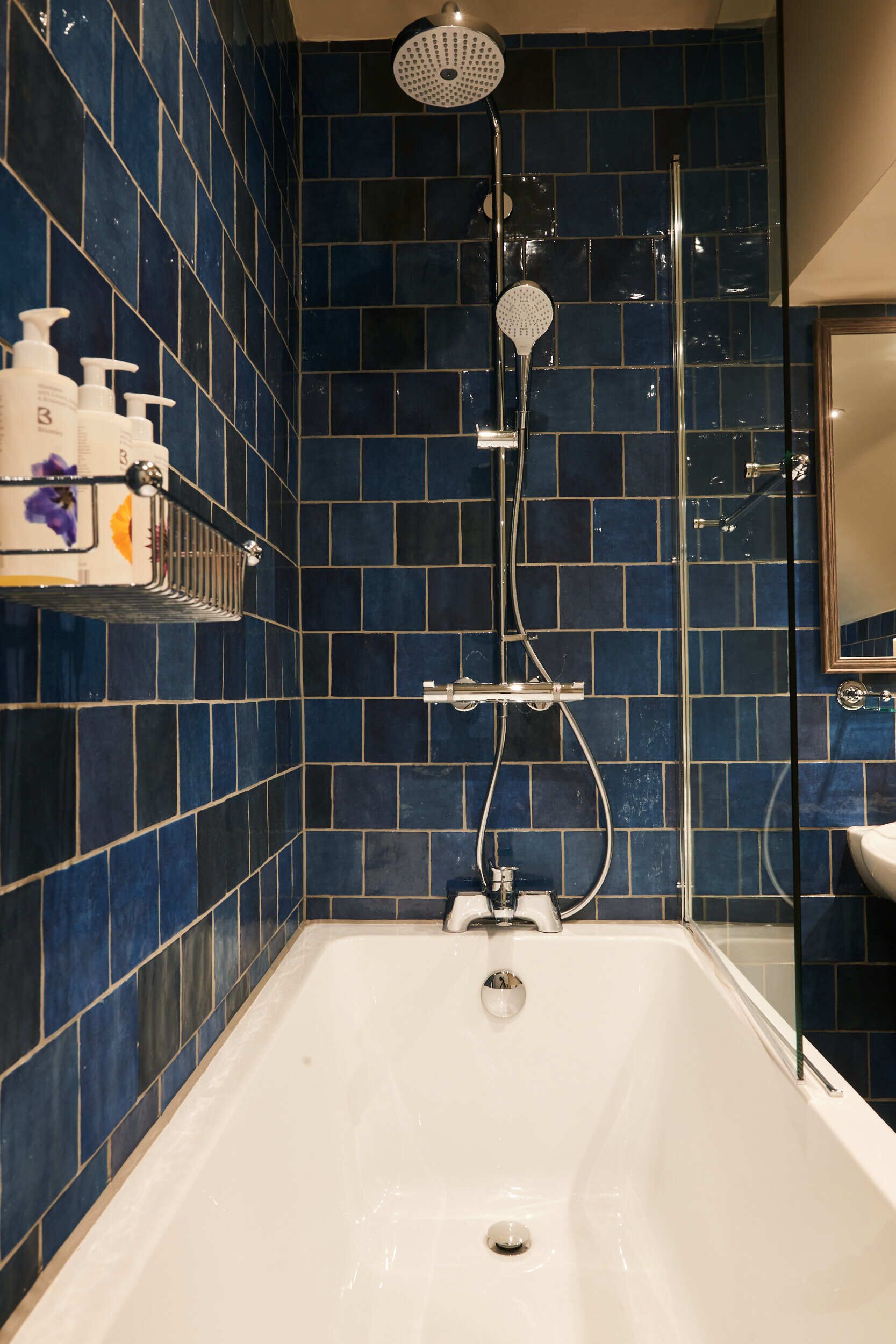 superior double room | bathroom | deep-soaking bathtub, free toiletries, hair dryer, towels