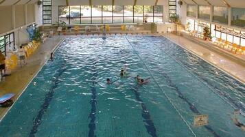Indoor pool, seasonal outdoor pool