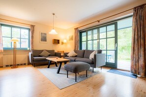 TV, fireplace - Apartment ground floor (ID 312), Germany (Sankt Peter-Ording)