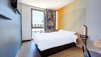 Premium bedding, desk, soundproofing, iron/ironing board