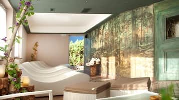 Sauna seca, banheira de hidromassagem