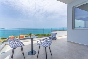 Studio Suite, Sea View | Balcony - Eva Apartments (Hersonissos)