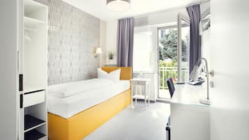 Standard-Einzelzimmer | Schreibtisch, kostenloses WLAN, Bettwäsche