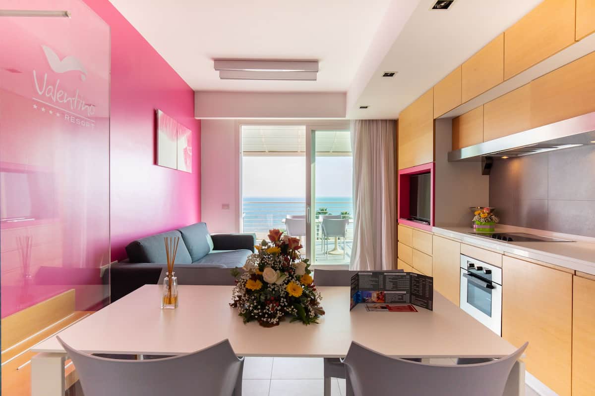 1 chambre, minibar, systĂšme dâinsonorisation, lit de bĂ©bĂ© (gratuit)