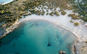 Beach nearby, sun loungers, beach towels - Villa Chevalier at Kiotari Beach,  south of Lindos (Dodekanissos)