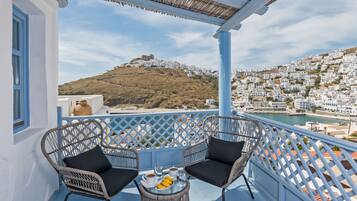 Deluxe Double or Twin Room, Sea View (Liagori) | Beach/ocean view