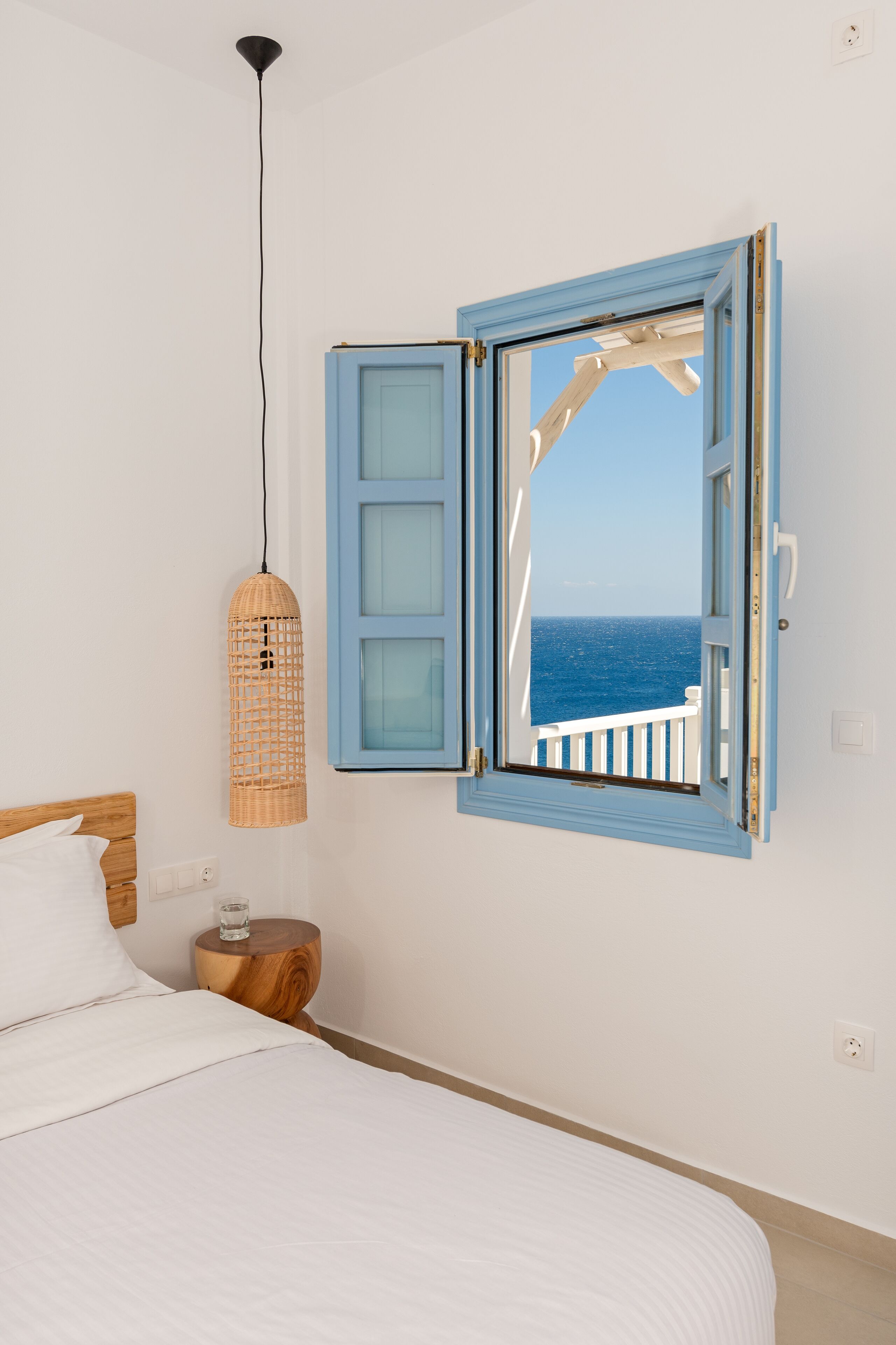 Deluxe Room Sea View (Glafki) | Roupas de cama premium, camas com colchões pillow-top