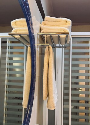 Standard Double Room | Bathroom | Jetted bath, hair dryer, bathrobes, slippers