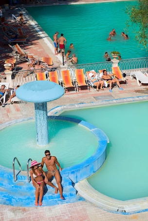 Indoor pool, seasonal outdoor pool