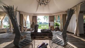 Premium bedding, down comforters, minibar, desk