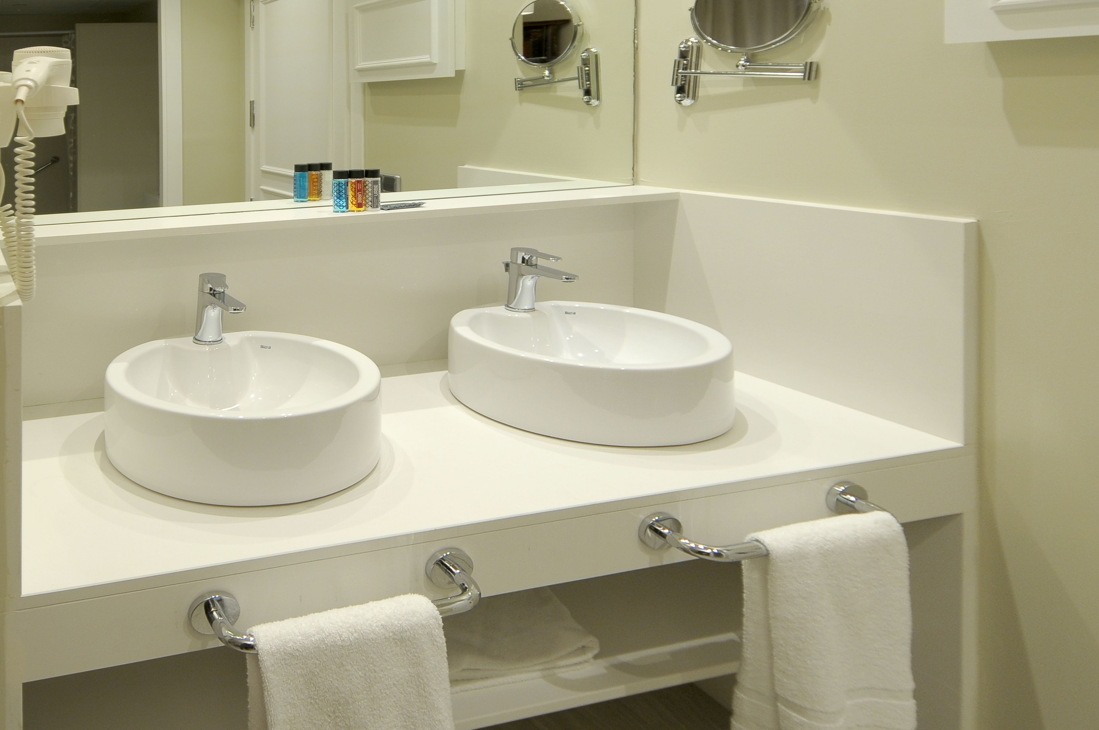 double room | bathroom | hair dryer, towels