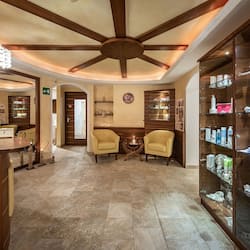 Sauna, steam room, body treatments, hot stone massages
