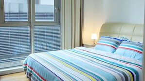 Deluxe appartement, 2 slaapkamers, uitzicht op de stad