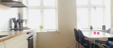 Basic Apartment | Private kitchen | Full-size fridge, oven, stovetop, dishwasher