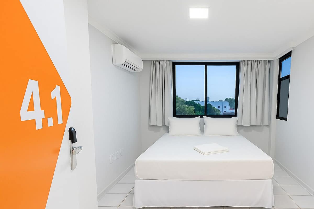 1 bedroom, blackout curtains, free WiFi, bed sheets