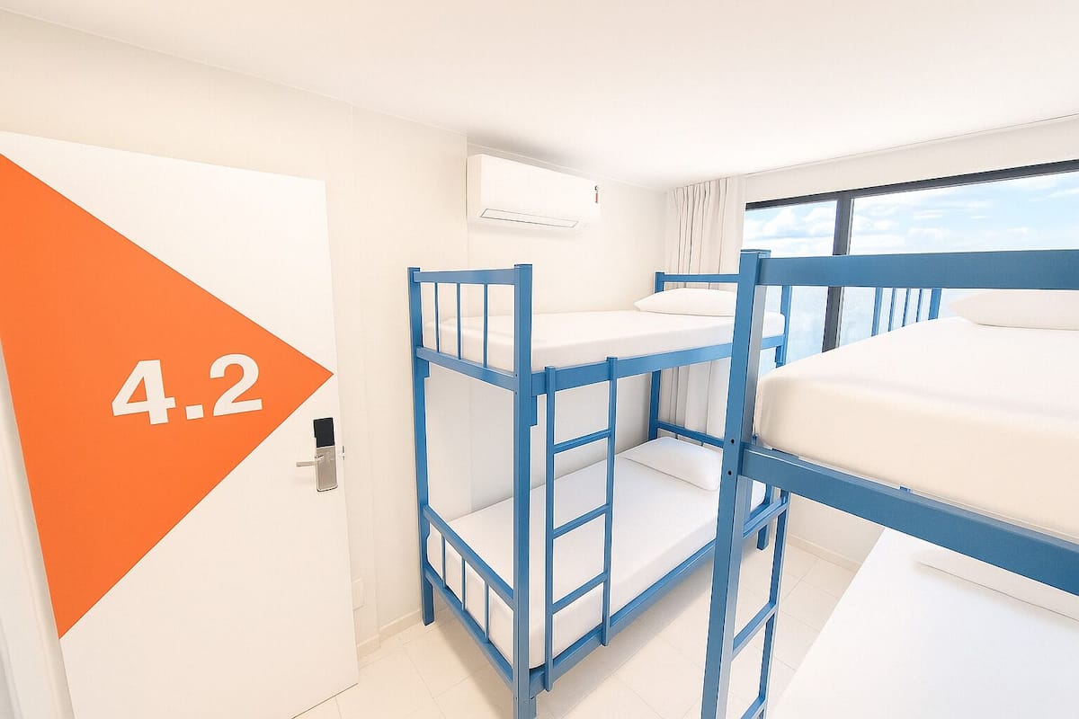 1 bedroom, blackout curtains, free WiFi, bed sheets