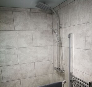 Deluxe Apartment, 2 Bedrooms | Bathroom shower - Queens Holiday Apartment (Pembroke Dock)