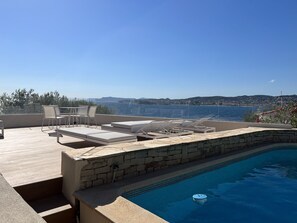 Pool - Mas provençal- 180° sea view with swimming pool (Sanary-sur-Mer)