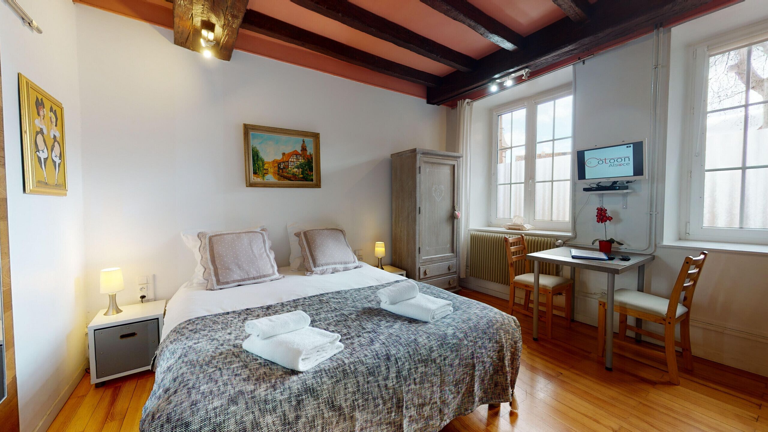 Iron/ironing board, free WiFi, bed sheets
