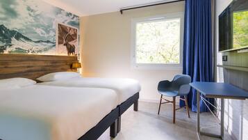 Habitación estándar con 2 camas individuales, 2 camas individuales | Ropa de cama de alta calidad, escritorio, sistema de insonorización