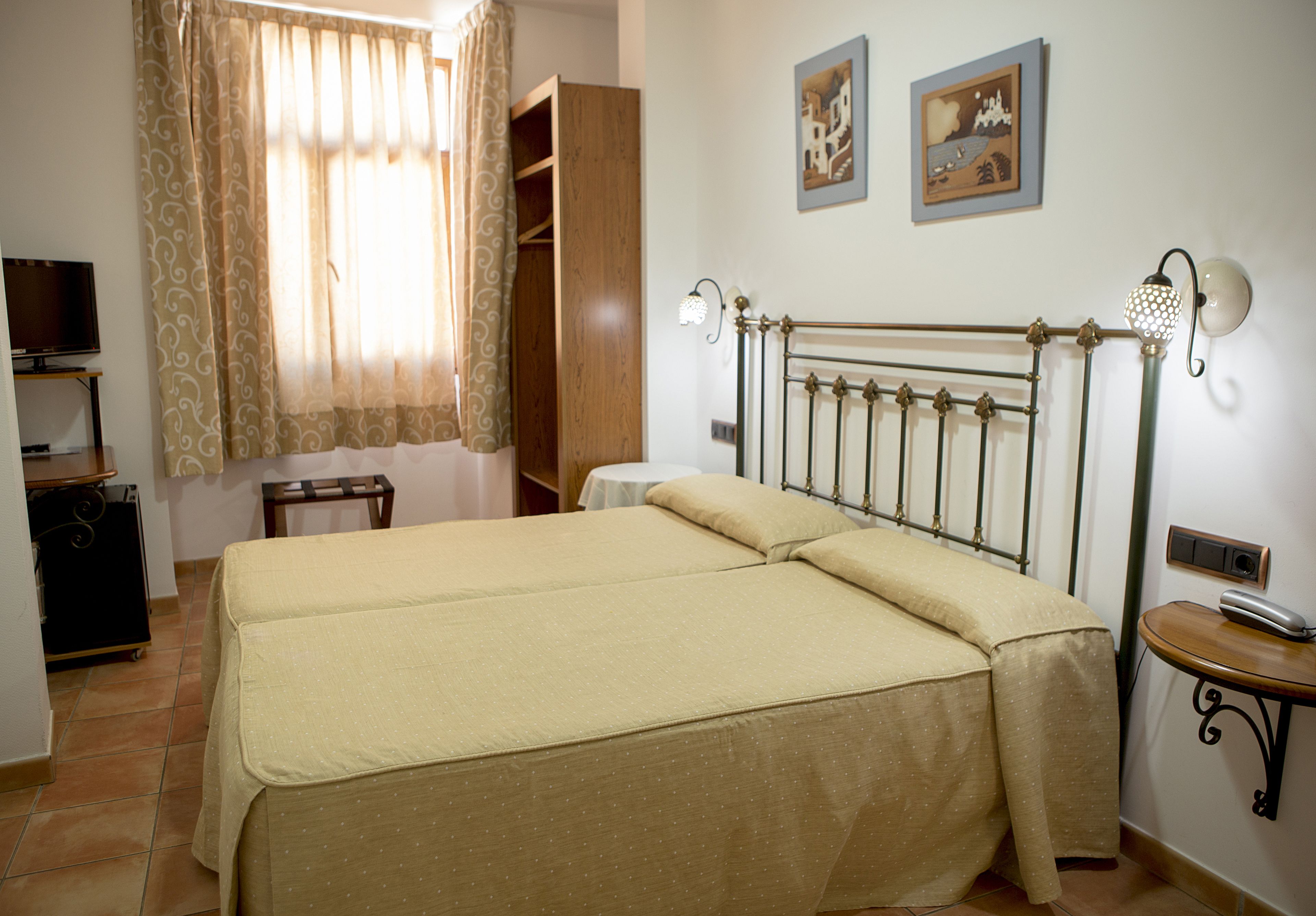 double room | desk, blackout curtains, soundproofing, iron/ironing board