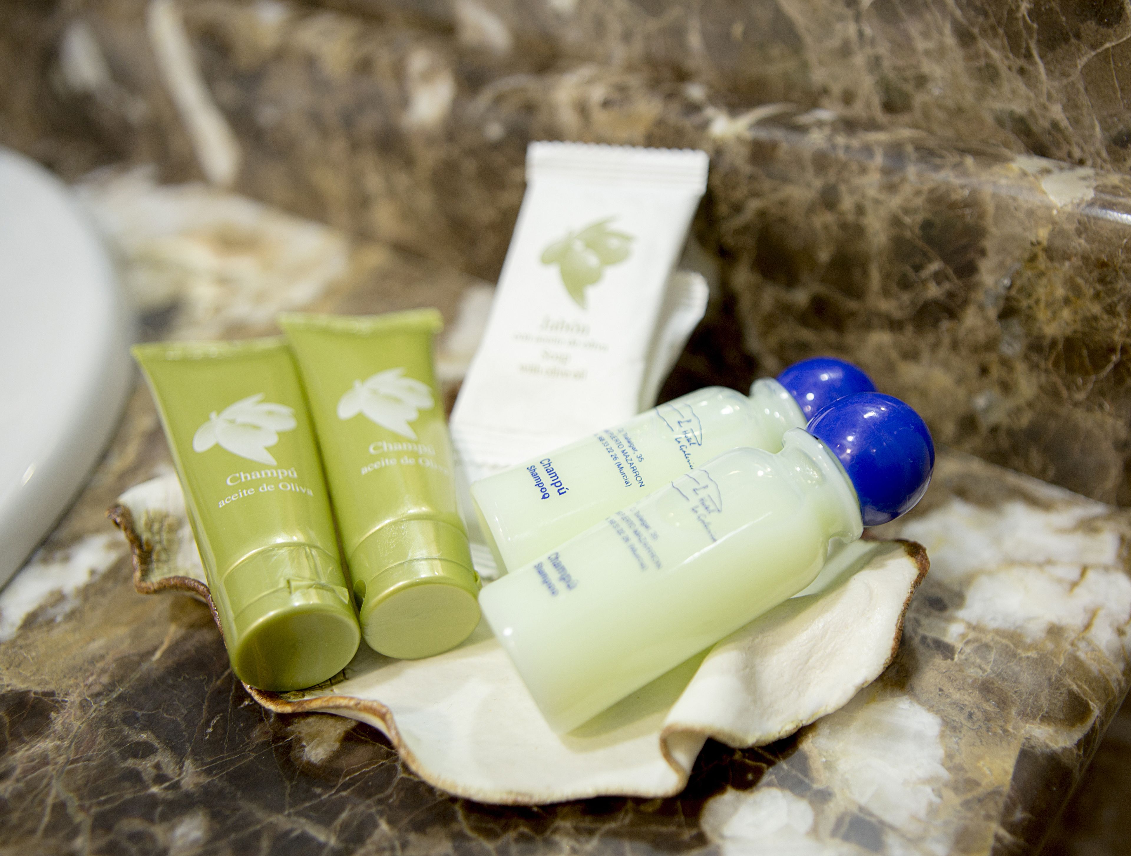 free toiletries, hair dryer, towels