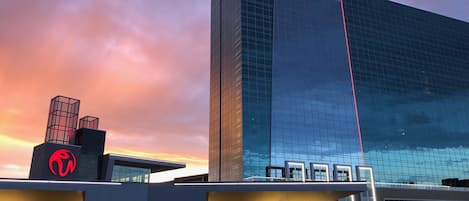 Uitzicht op het resort