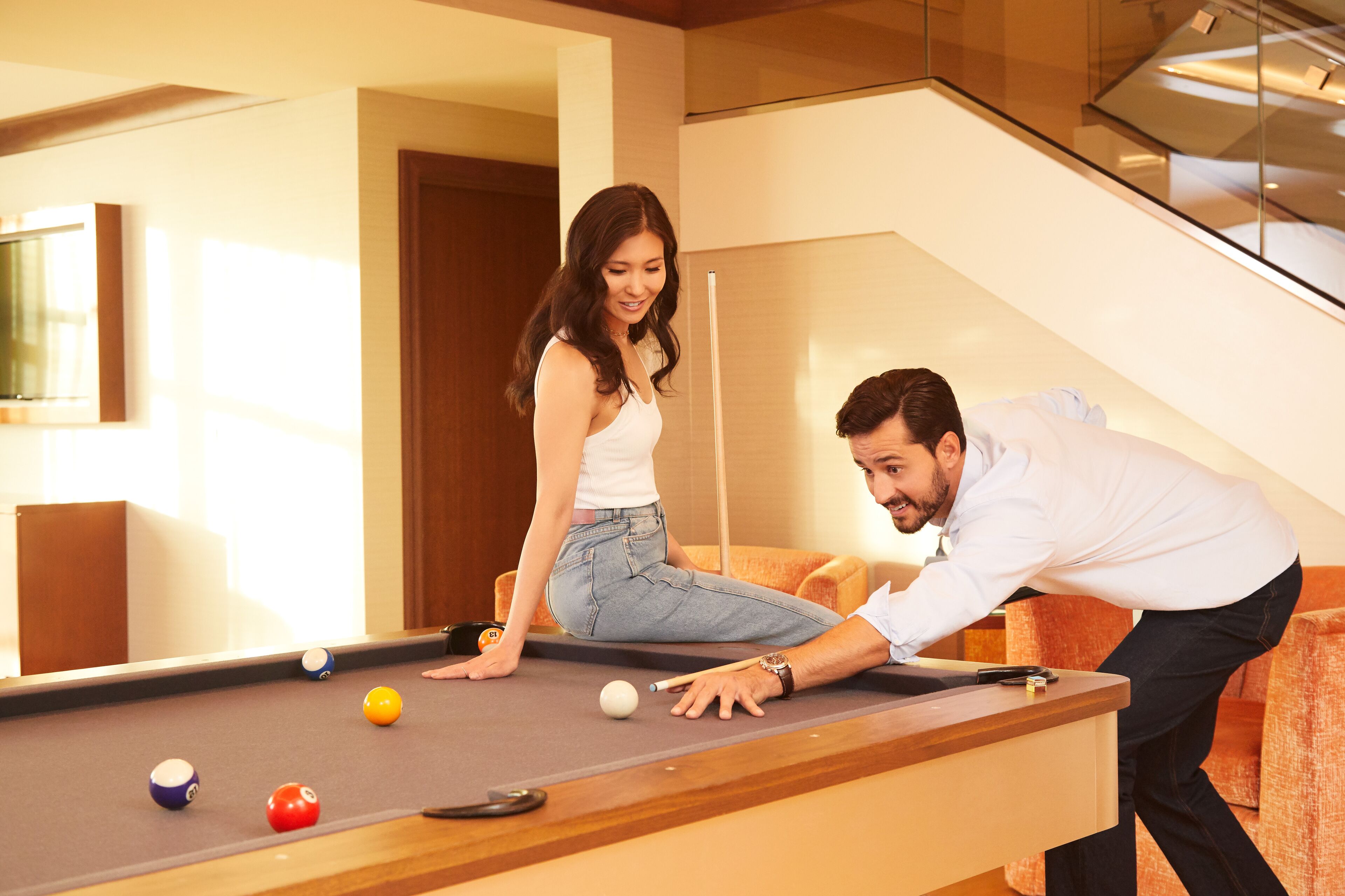 luxury suite, 1 king bed | living area | flat-screen tv, pay films