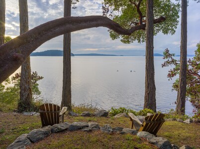 NUEVO - Westside Orcas Waterfront con Pocket Beach. Sunset Cove Orcas Island