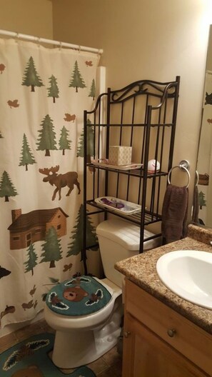 Room | Bathroom | Separate tub and shower, hair dryer - Duck Creek Luxurious Cabin (Duck Creek Village)