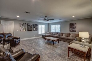 Room | Living room | TV, DVD player - SLS Casa Royale - Ultimate Luxury Estate - Heated 7 Waterfall Pool, Spa, Volleyball & More (Phoenix)