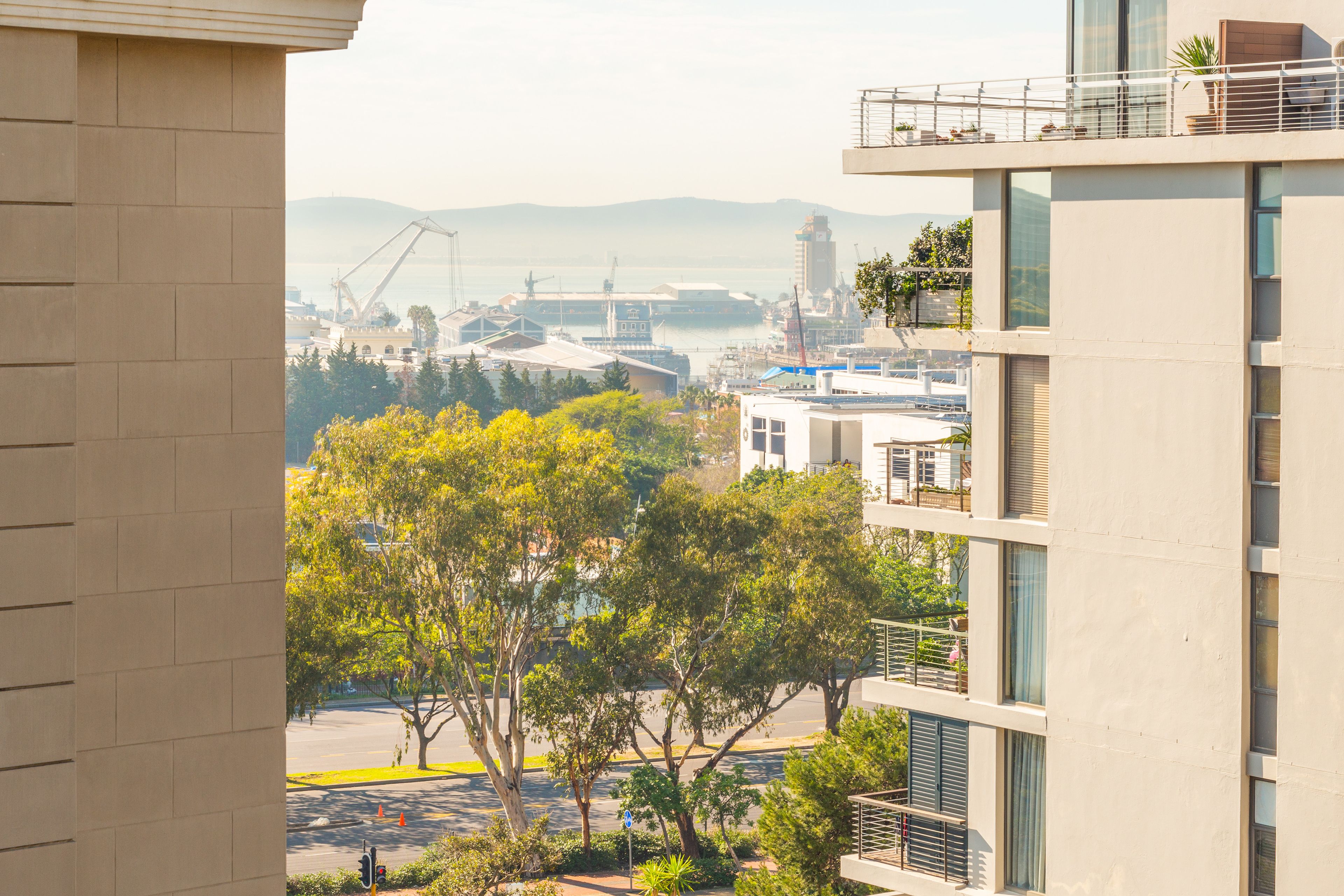 luxury suite, 1 bedroom, kitchen, partial ocean view | view from room