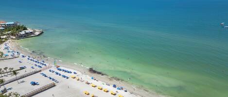 Beach nearby, beach umbrellas