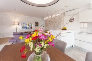 Interior - Luxury Penthouse on Main Square w/ Rooftop Terrace & Sea Views (Makarska)