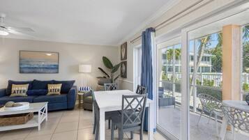 TV, DVD player, stereo