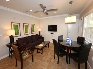 TV, DVD player, stereo, offices
