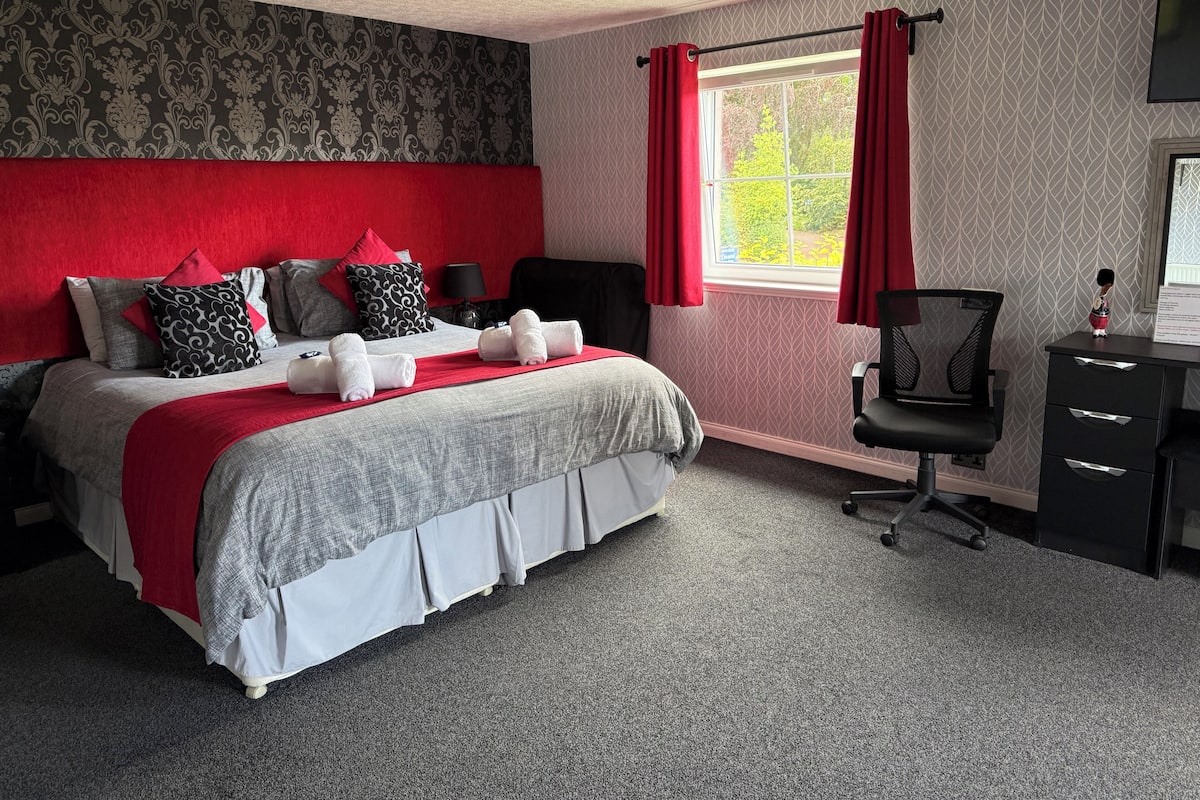 Kahden hengen huone (Room5) | Työpöytä, silitysrauta/-lauta, ilmainen Wi-Fi