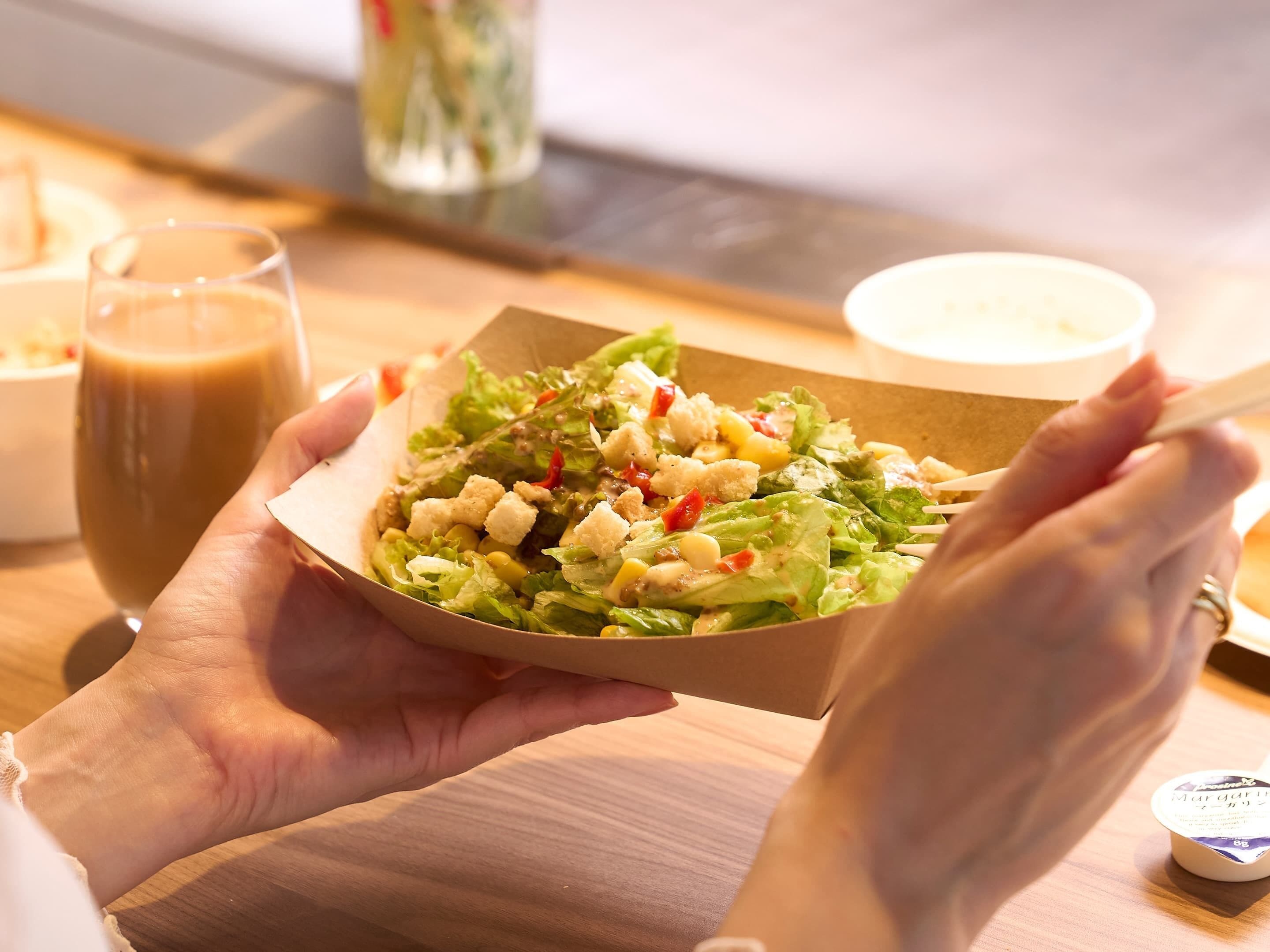 Free daily self-service breakfast 