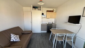 TV - Apartment 2/3 people, 50 m from the beaches with lateral view on the ocean (Mimizan)